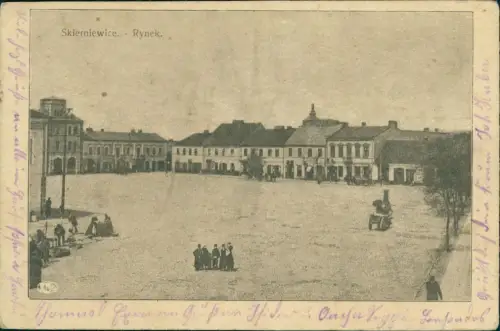 Postcard Skierniewice Rynek 1917