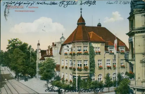 Ansichtskarte Blasewitz-Dresden Naumannstrasse 1929