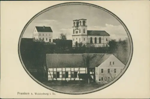 Ansichtskarte Franken-Waldenburg (Sachsen) Stadtpartie 1915