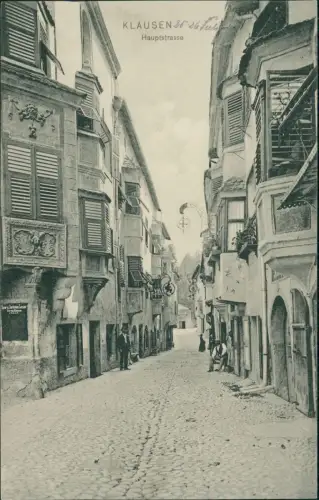 Ansichtskarte Klausen Hauptstrasse 1913