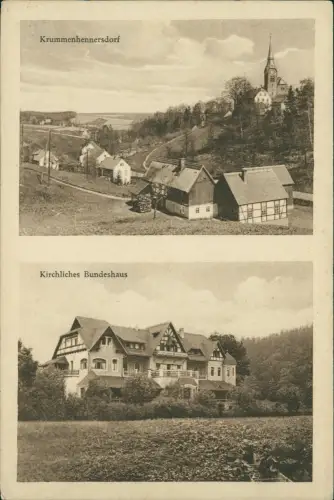 Krummenhennersdorf-Halsbrücke Kirchliches Bundeshaus Stadt 2 Bild 1932