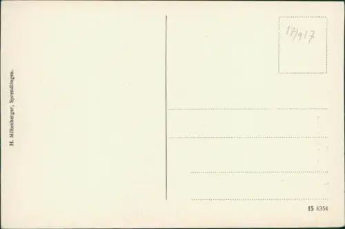 Ansichtskarte Sprendlingen (Rheinhessen) Hauptstraße mit Rathaus 1914