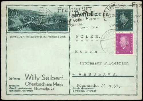 Bad Münster am Stein-Ebernburg  n Bad Münster am Stein 1930 Offenbach->Warschau