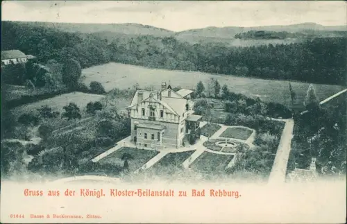 Ansichtskarte Bad Rehburg-Rehburg-Loccum Kloster-Heilanstalt 1908