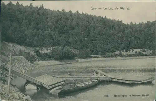 Spa (Provinz Lüttich) Spa (kêr) (Spå / Spâ) Le Lac de Warfaz 1913