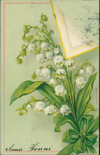 Ansichtskarte  Künstlerkarte Märzenbecher 1902 Prägekarte