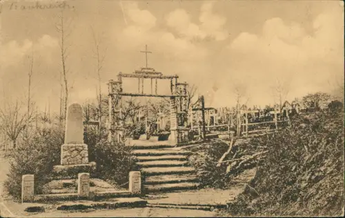 Ansichtskarte  Feldpostkarte 1. WK (Westfront) 1917    Feldpoststempel GREIZ