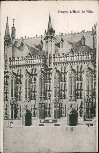 Ansichtskarte  Feldpostkarte 1. WK aus BRUGES 1916   Feldpost  MARKNEUKIRCHEN