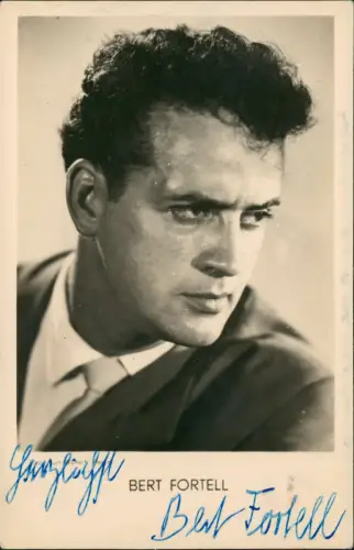 Ansichtskarte  Schauspieler BERT FORTELL orig. signierte Autogrammkarte 1960