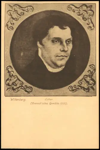 Ansichtskarte  Martin Luther (Person) Porträt Bild Gemälde 1915