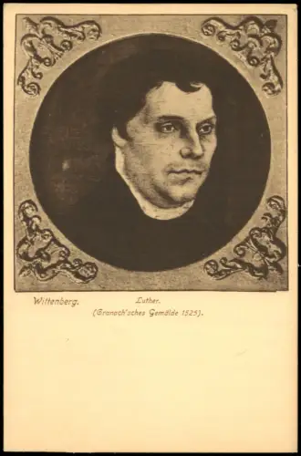 Ansichtskarte  Martin Luther (Person) Porträt Bild Gemälde 1915