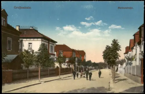 Ansichtskarte Großenhain Partie in der Markusstraße 1919