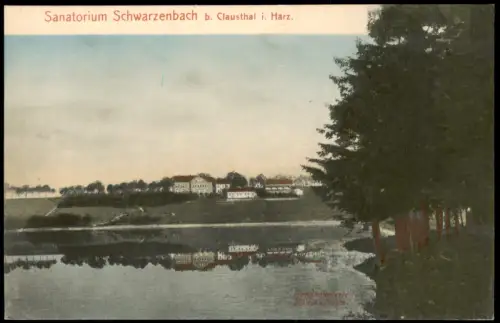 Ansichtskarte Clausthal-Zellerfeld Sanatorium Schwarzenbach Harz. 1909