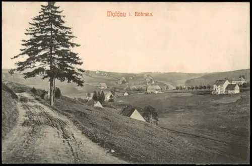 Postcard Moldau Moldava Straßenpartie an der Stadt 1909