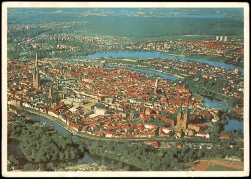 Ansichtskarte Lübeck Luftbild Aus dem Luftbildatlas Schleswig-Holstein 1969