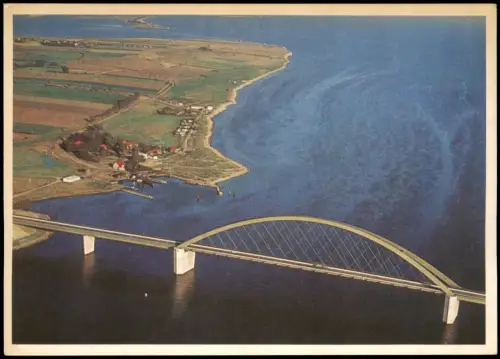 Fehmarn (Insel) Fehmarnsund-Brücke Aus dem Luftbildatlas Schleswig-Holstein 1968