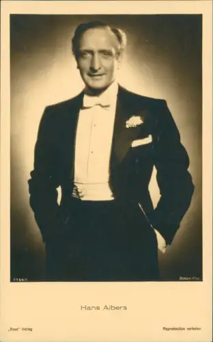 Ansichtskarte  Hans Albers Film Fernsehen Theater Schauspieler 1940