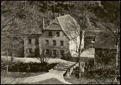 Ansichtskarte Liegau-Augustusbad-Radeberg Grundmühle zur DDR-Zeit 1967