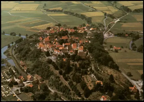 Ansichtskarte Trendelburg Luftbild Gesamtansicht v. Flugzeug aus 1981