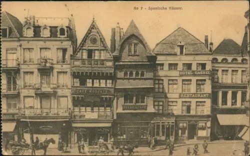 Ansichtskarte  Feldpostkarte Spanische Häuser 1918   1. Weltkrieg Feldpost