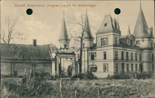 CPA Rollancourt Schloss 1916   1. Weltkrieg Feldpost Feldpoststempel