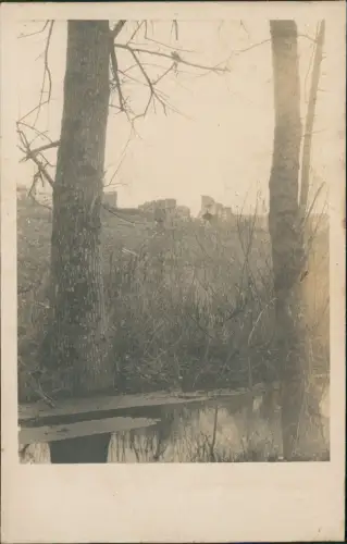 Foto  Ruinen Ansicht Privatfoto-AK ca. 1. Weltkrieg 1915 Privatfoto