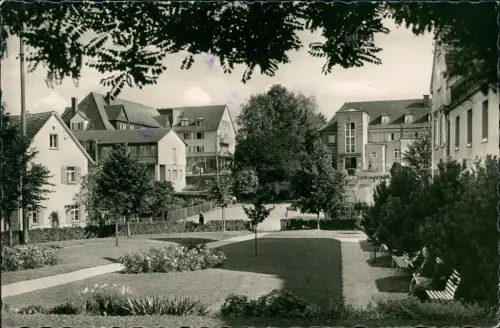 Ansichtskarte Bad Waldsee Stadtpartie 1957