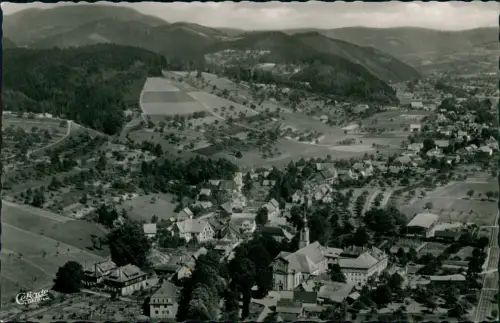 Ansichtskarte Zell am Harmersbach Luftbild Fliegeraufnahme 1963