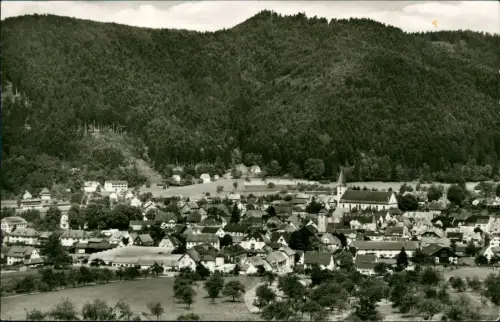 Ansichtskarte Zell am Harmersbach Totale Fotokarte 1966
