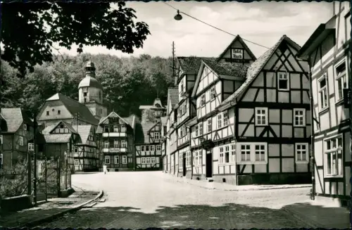 Ansichtskarte Bad Sooden-Bad Sooden-Allendorf Rhenanusplatz - Fotokarte 1953