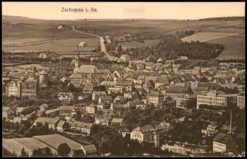 Ansichtskarte Zschopau Stadt 1928