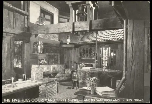 Amsterdam Amsterdam Restaurant ROMANTIC GRILL WITH OLD DUTCH INTERIORS 1960