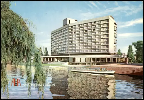 Postkaart Amsterdam Amsterdam THE AMSTERDAM HILTON HOTEL APOLLOLAAN 1970