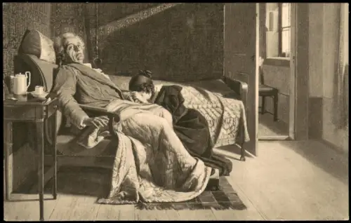 Weimar Goethehaus; Gemälde von Professor Fritz Fleischer "Mehr Licht" 1910