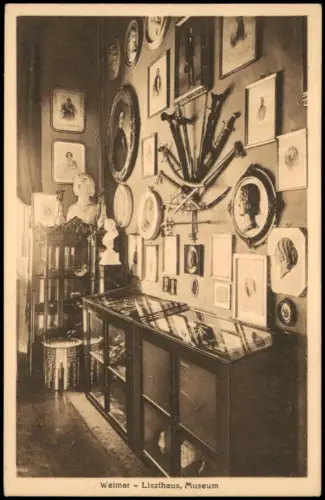 Ansichtskarte Weimar Weimar - Liszthaus, Museum - innen 1922