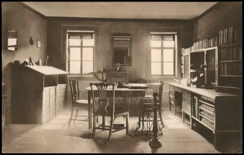 Ansichtskarte Weimar Goethehaus Inneneinrichtung Arbeitszimmer. 1910