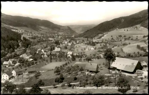 Simonswald Panorama-Ansicht Simonswäldertal im Schwarzwald 1972