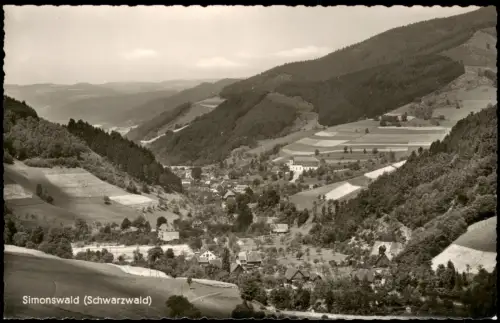Ansichtskarte Simonswald Panorama-Ansicht Simonswald (Schwarzwald) 1960