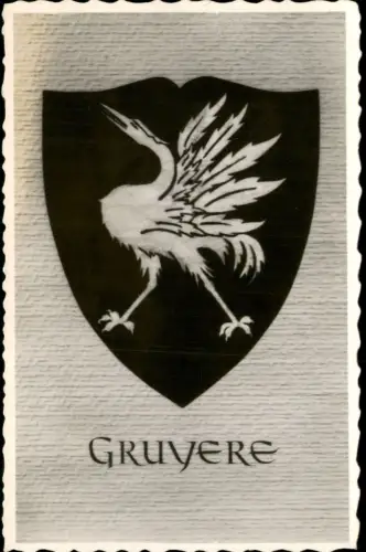 Greyerz FR Gruyères Armoiries dessinées par Paul Dupasquier Musée Gruérien 1960