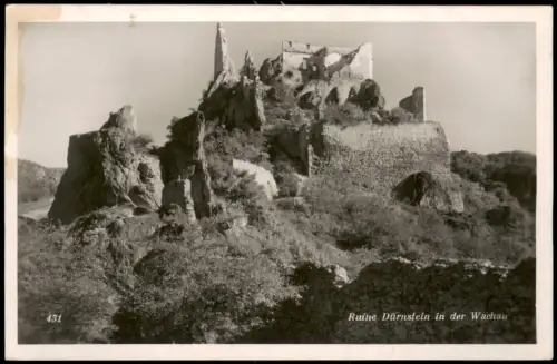 Ansichtskarte Dürnstein Ruine Dürnstein in der Wachau 1943
