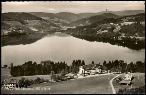 Titisee Neustadt Panorama-Ansicht Blick auf Hotel und See Schwarzwald 1960