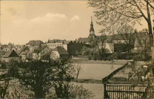 Ansichtskarte Frankenberg (Sachsen) Teilansicht zur DDR-Zeit 1961