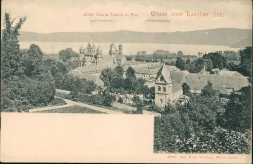 Glees (Vulkaneifel) Abtei Maria Laach Gruss vom Laacher See 1900