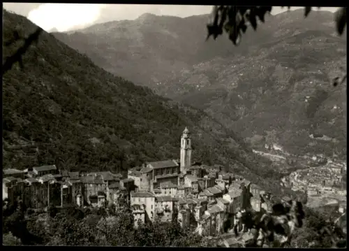 Cartolina .Italien Italia Riviera dei Fiori CASTELVITTORIO E PIGNA 1955