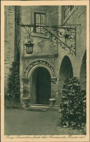 Lauenstein-Ludwigsstadt Portal Burg fränk. thür. Grenzwarte Hauptportal 1910