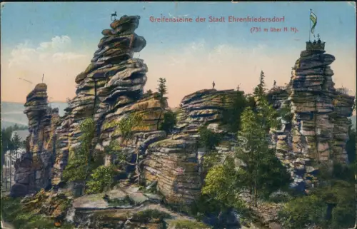 Ehrenfriedersdorf Greifensteine der Stadt Ehrenfriedersdorf 1910