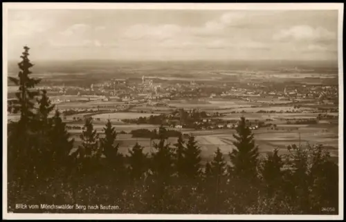 Ansichtskarte Wilthen (Sachsen) Mönchswalder Berg - Blick auf Bautzen 1927