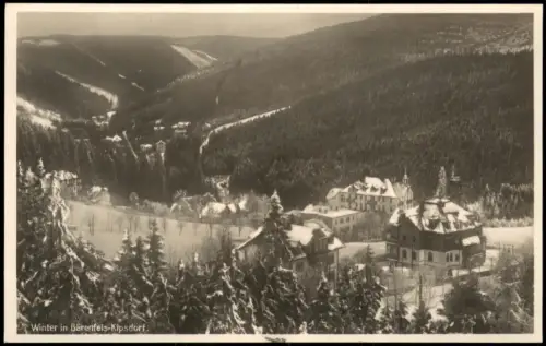 Bärenfels (Erzgebirge)-Altenberg (Erzgebirge) Stadt und Hotel im Winter 1927
