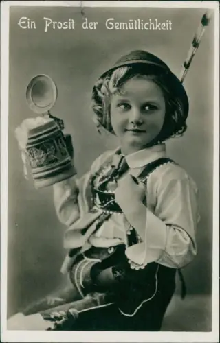 Ansichtskarte München Junge mit Bierseidel Fotokunst - Typen 1937