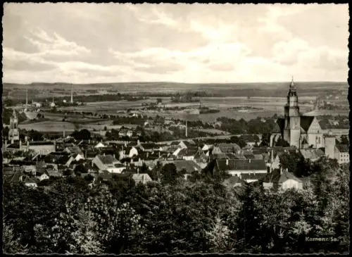 Ansichtskarte Kamenz Kamjenc Fotokarte Fernblick auf die Stadt 1964